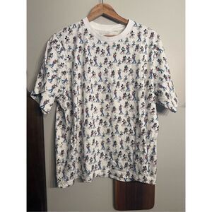 UT Uniqlo Disney Womens Blue White Mickey Mouse & Friend-Yu Nagaba T-Shirt XL